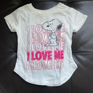 Peanuts Snoopy I Love Me T-shirt